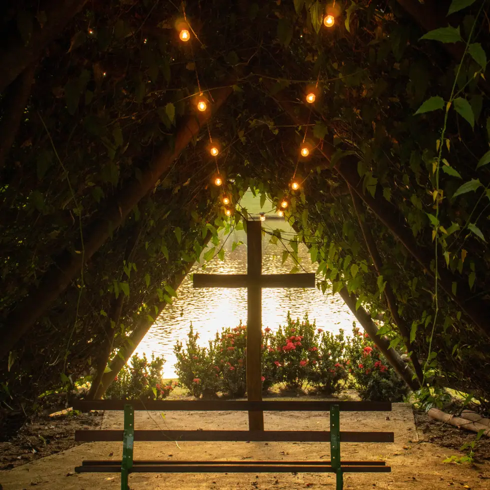 Vista aerea da fazenda.