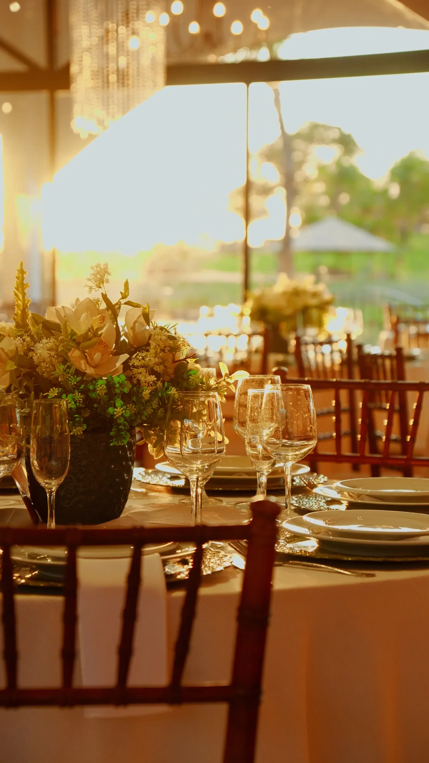 Casamento ao ar livre.